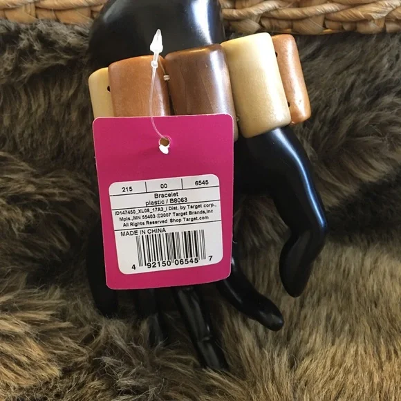 Xhilaration boho wood look stretch bracelet NWT - Picture 5 of 5